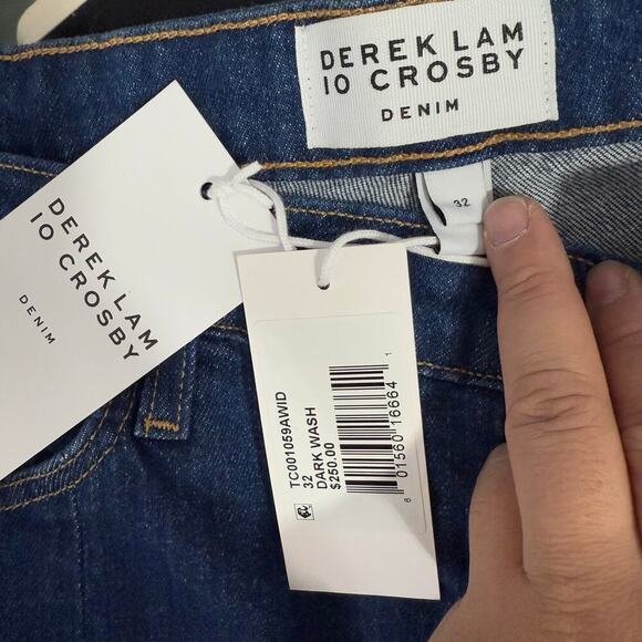 DEREK LAM 10 CROSBY Lucia High-Rise Slit Flare Jeans, 32 - Picture 4 of 5